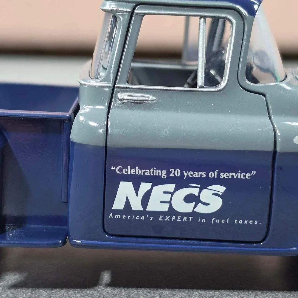 Chevrolet 1957 Pickup Truck Blue Grey Excellent NECS Promo Diecast